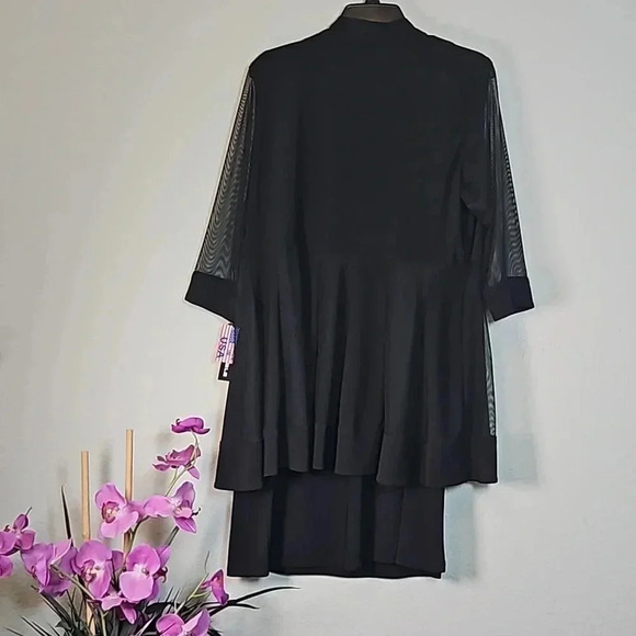 NWT R&M Richard's Mother of the Bride Dress and Jacket Black 2 Piece Set 14P - Picture 6 of 10
